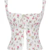 Chicca Rose Print Floral Top