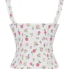 Chicca Rose Print Floral Top