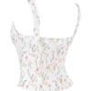 Chicca White Posy Print Top