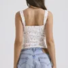 Chicca White Posy Print Top