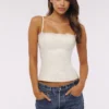 Chloe White Cotton Broderie Anglais Lace Top