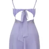 Christa Embroidered Lavender Mini Dress