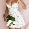 Christiana Garden Print Mini Dress