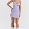 Christiana  Lavender Mini Dress