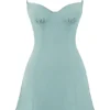 Christiana Light Jade Mini Dress