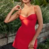 Christiana Red Mini Dress