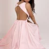 Cindy Ballerina Pink Twill Midi Sundress