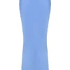 Clara Blue Satin Bias Cut Midi Skirt