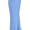 Clara Blue Satin Bias Cut Midi Skirt