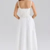 Clarabelle Rose Print Cotton Detachable Corset Midi Sundress