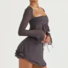 Clarice Shadow Floaty Layered Mini Skirt