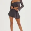 Clarice Shadow Floaty Layered Mini Skirt