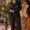 Classic PJs Black Soft Modal Pajama Set
