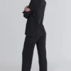 Classic PJs Black Soft Modal Pajama Set