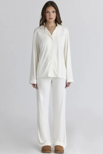 Classic PJs Ivory Soft Modal Pajama Set