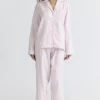Classic PJs Pink Check Brushed Cotton Pajama Set