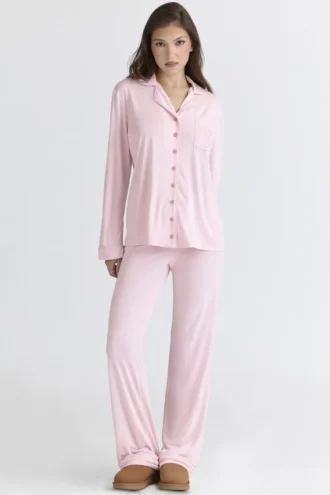 Classic PJs Pink Soft Modal Pajama Set