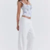 Cleo Ivory Linen Mix Trousers