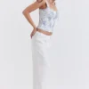 Cleo Ivory Linen Mix Trousers