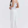 Cleo Ivory Linen Mix Trousers