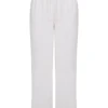 Cleo Ivory Linen Mix Trousers