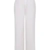 Cleo Ivory Linen Mix Trousers