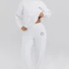 Coast White Fleece Back Jogging Trousers
