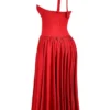 Coquette Scarlet Halter Midi Dress