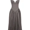 Coquette Smoke Halter Midi Dress