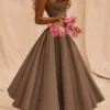 Coquette Smoke Halter Midi Dress
