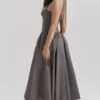 Coquette Smoke Halter Midi Dress
