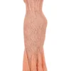 Cordelia Sorbet Lace Godet Maxi Dress
