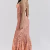 Cordelia Sorbet Lace Godet Maxi Dress