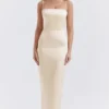 Costanza Vintage Cream Maxi Dress