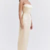 Costanza Vintage Cream Maxi Dress