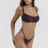 Cote D&acute;Azur Cacao Thong Bikini Bottom