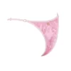 Cote DAzur Pink Paisley Thong Bikini Bottom