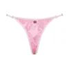 Cote DAzur Pink Paisley Thong Bikini Bottom