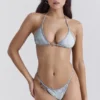 Cote DAzur Seafoam Paisley Thong Bikini Bottom