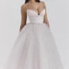 Countess French Dove Tulle Midi Dress