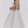 Countess French Dove Tulle Midi Dress