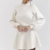 Cressida Cream Wool Cashmere Heavy Knit Sweater