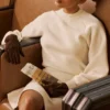 Cressida Cream Wool Cashmere Heavy Knit Sweater