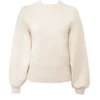 Cressida Cream Wool Cashmere Heavy Knit Sweater