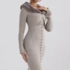 Dahlia Beige Cashmere Cardigan