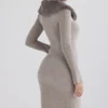 Dahlia Beige Cashmere Cardigan