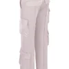 Daria Crystal Satin Straight Leg Cargo Trousers