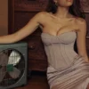 Demi Grey Underwired Corset