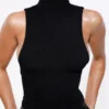 Dina Black Backless Top