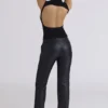 Dina Black Backless Top